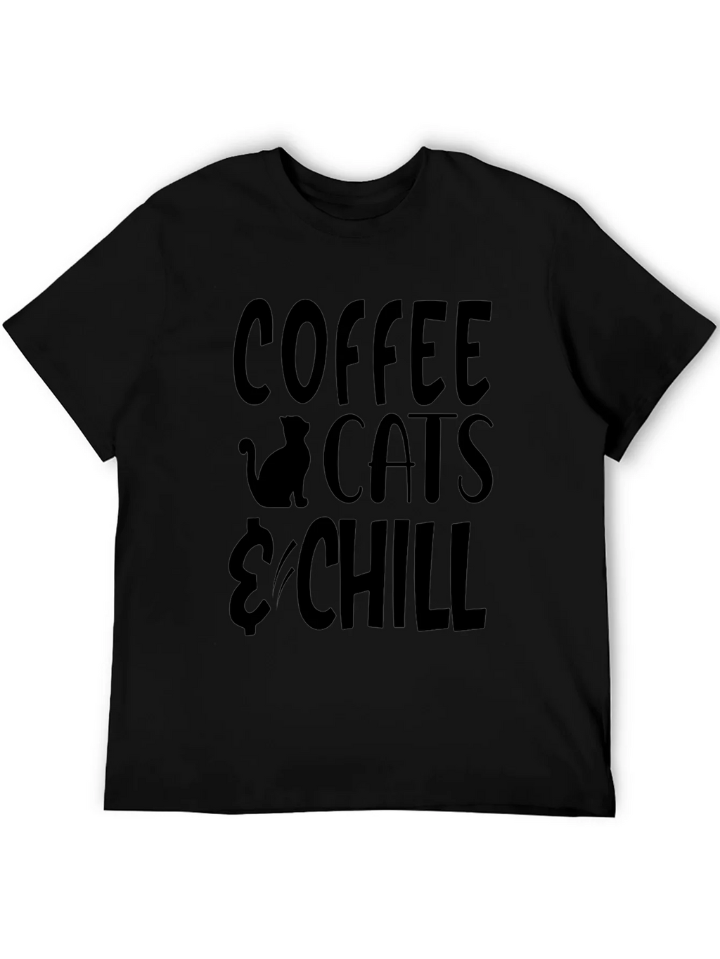 Coffee Cats & Chill Graphic T-Shirt