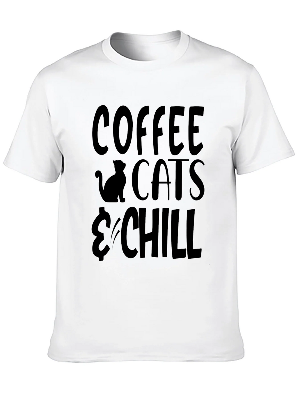 Coffee Cats & Chill Graphic T-Shirt