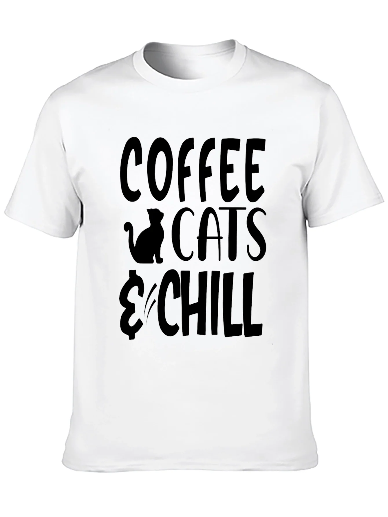 Coffee Cats & Chill Graphic T-Shirt