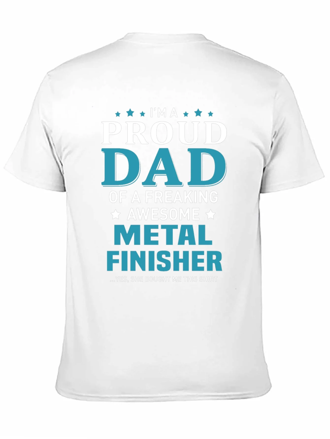 Proud Dad Metal Finisher Graphic T-Shirt