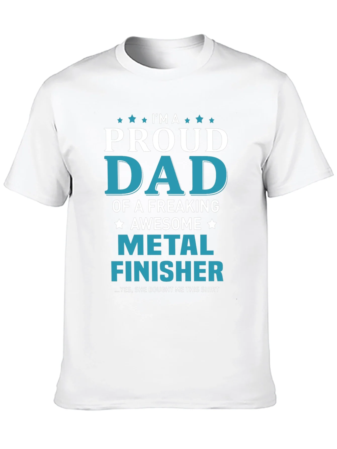 Proud Dad Metal Finisher Graphic T-Shirt
