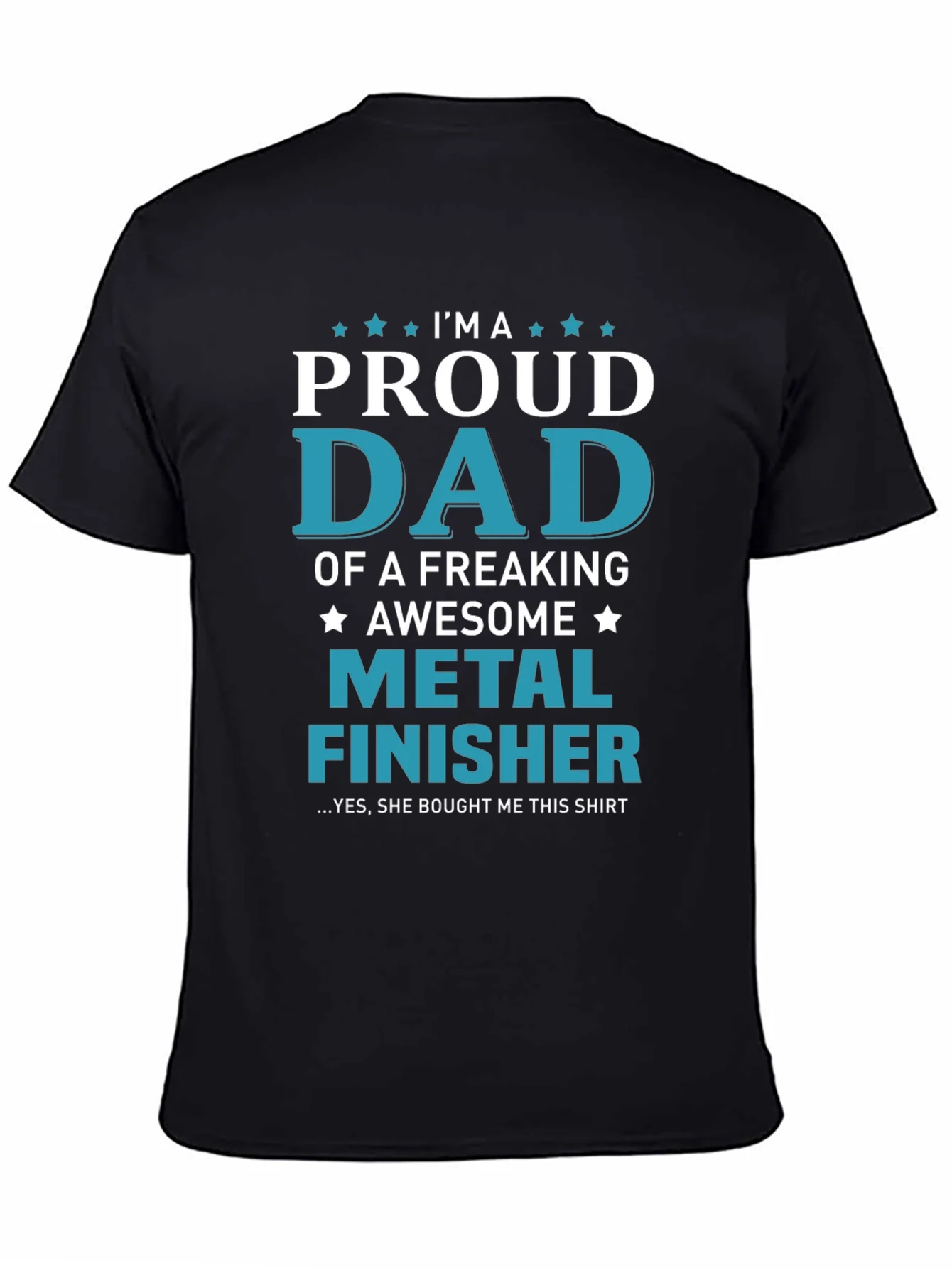 Proud Dad Metal Finisher Graphic T-Shirt