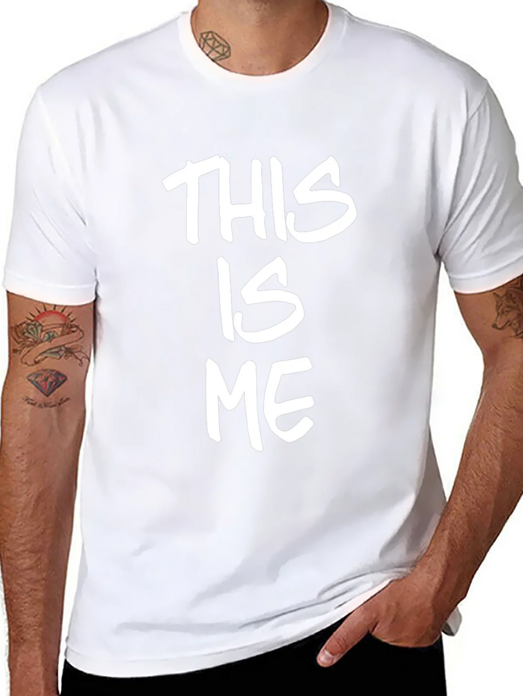 This Is Me Black Crew Neck T-Shirt