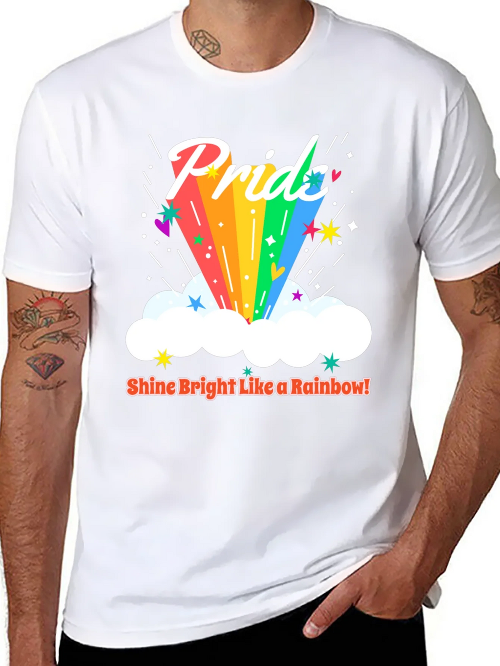 Pride Rainbow Graphic Tee