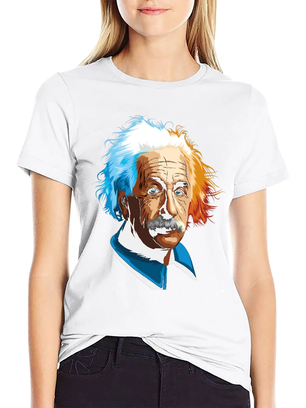 Einstein Graphic Print Black T-Shirt