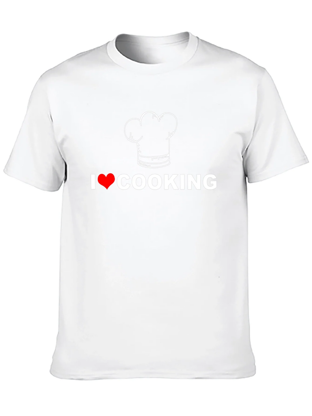 I Love Cooking T-Shirt Chef Hat Graphic Tee