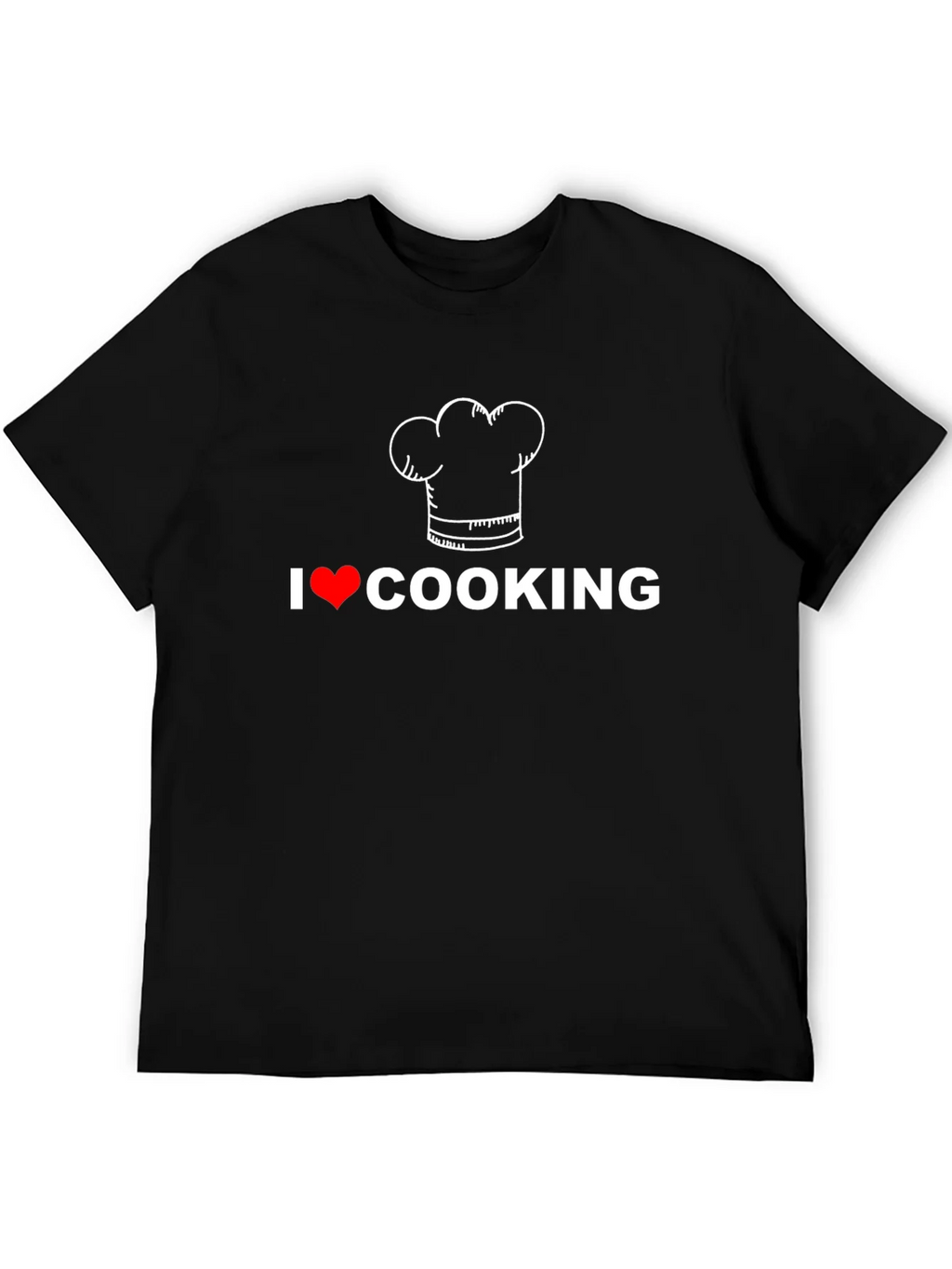 I Love Cooking T-Shirt Chef Hat Graphic Tee