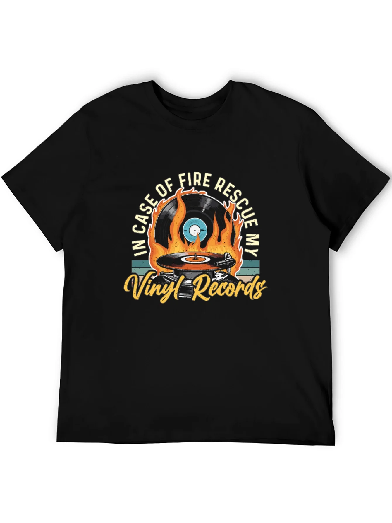 Vinyl Records Rescue T-Shirt - Music Lover Tee