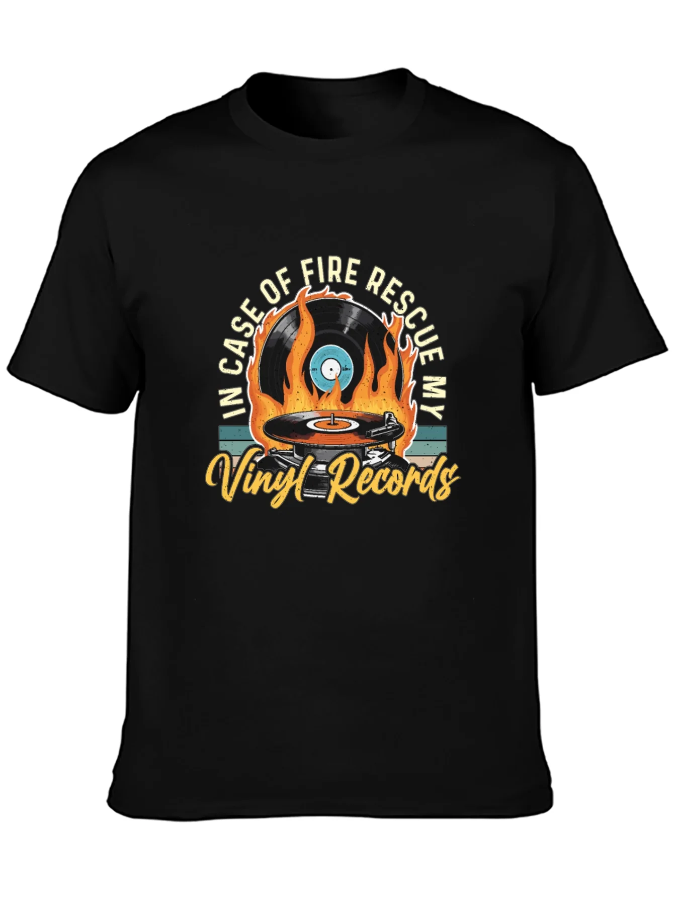 Vinyl Records Rescue T-Shirt - Music Lover Tee