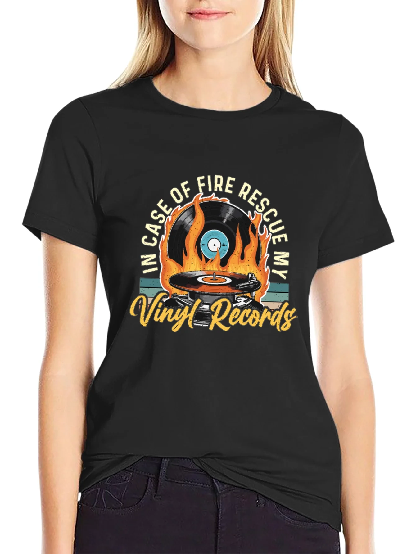 Vinyl Records Rescue T-Shirt - Music Lover Tee