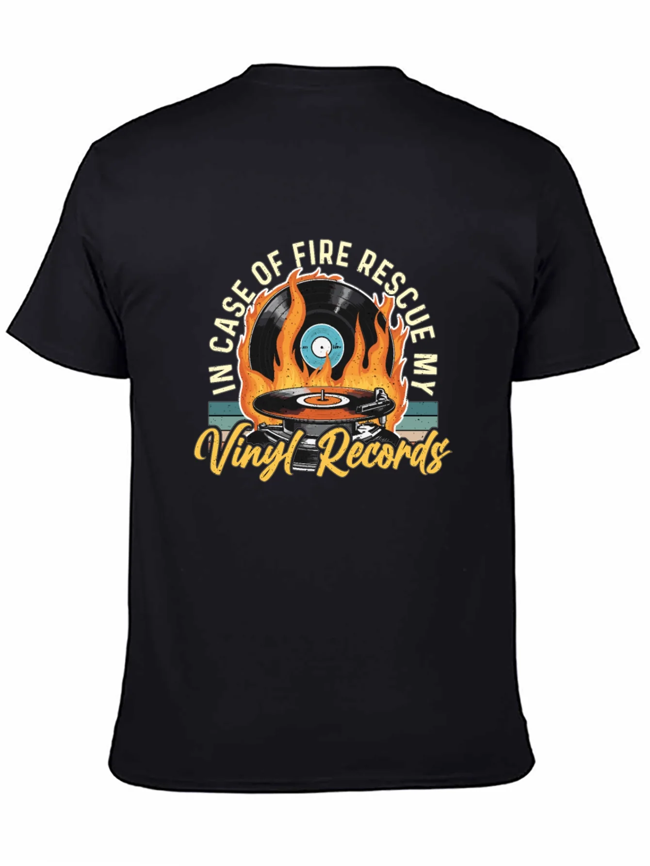 Vinyl Records Rescue T-Shirt - Music Lover Tee