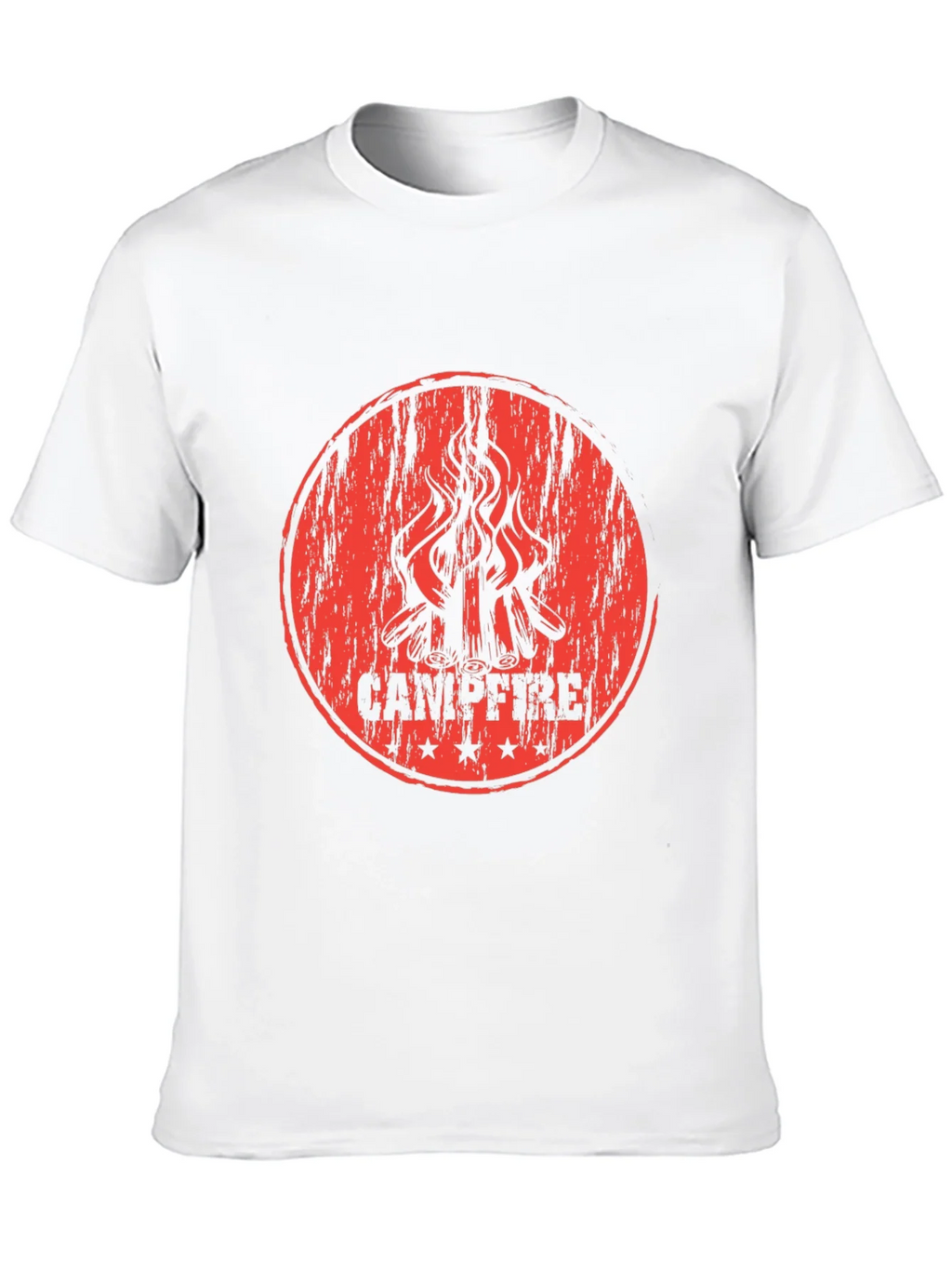 Campfire Graphic Print Black T-Shirt