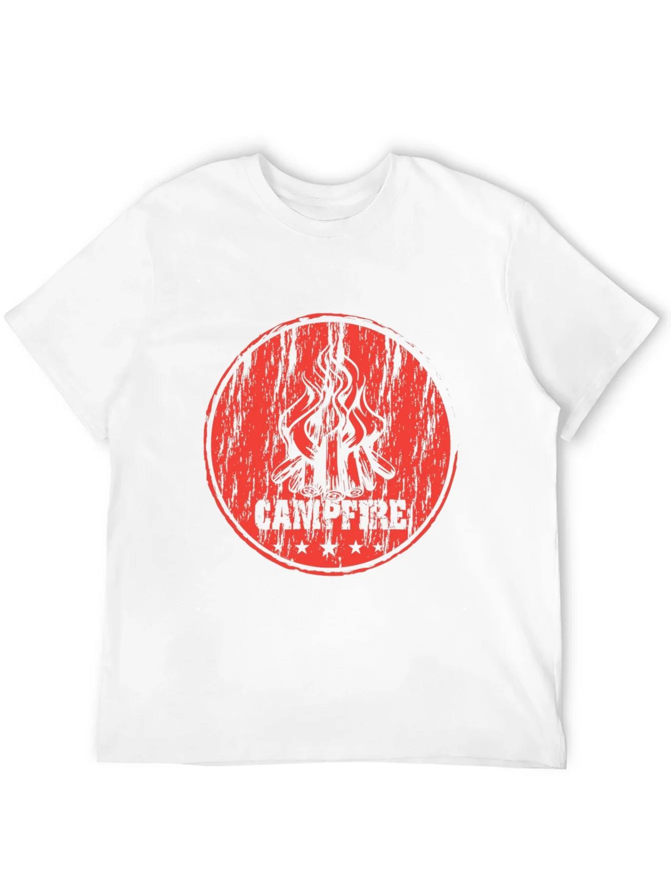 Campfire Graphic Print Black T-Shirt