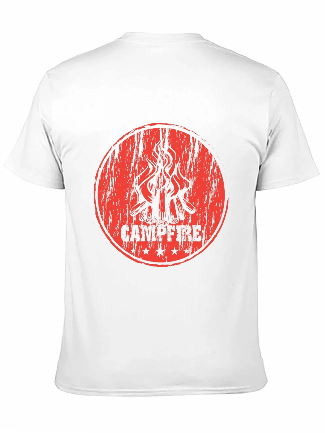 Campfire Graphic Print Black T-Shirt
