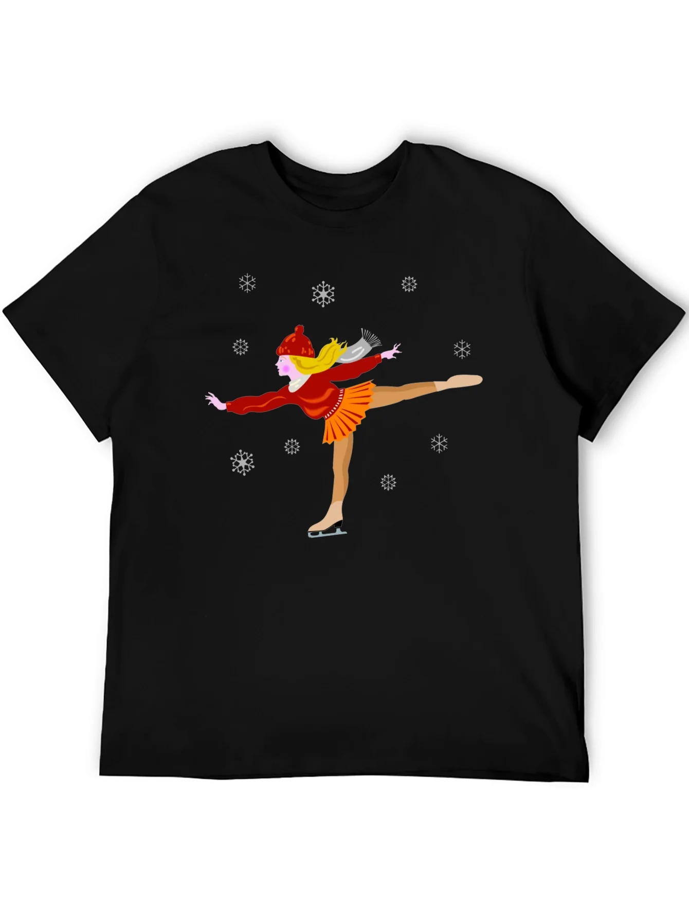Winter Ice Skater Graphic Tee