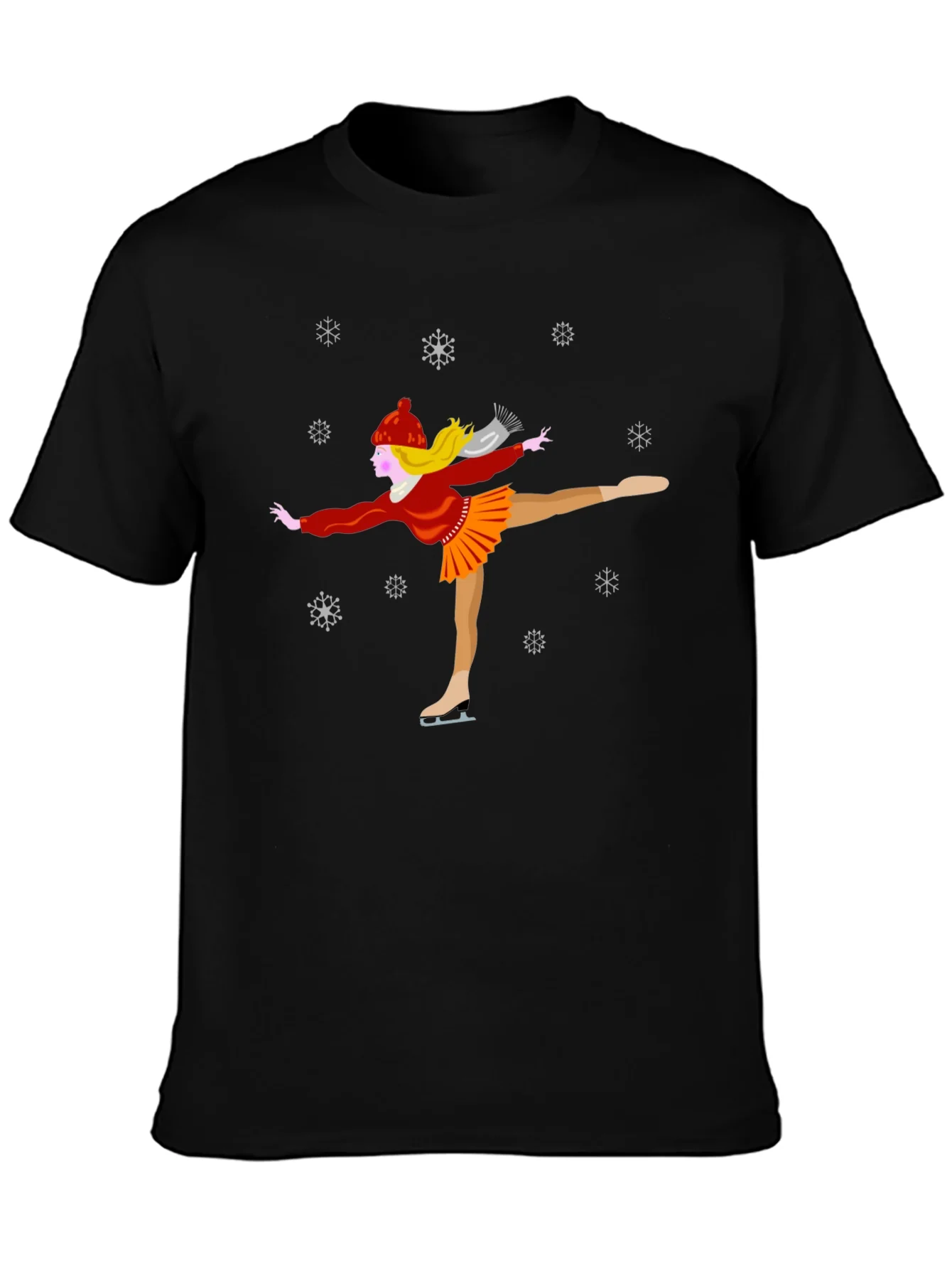 Winter Ice Skater Graphic Tee