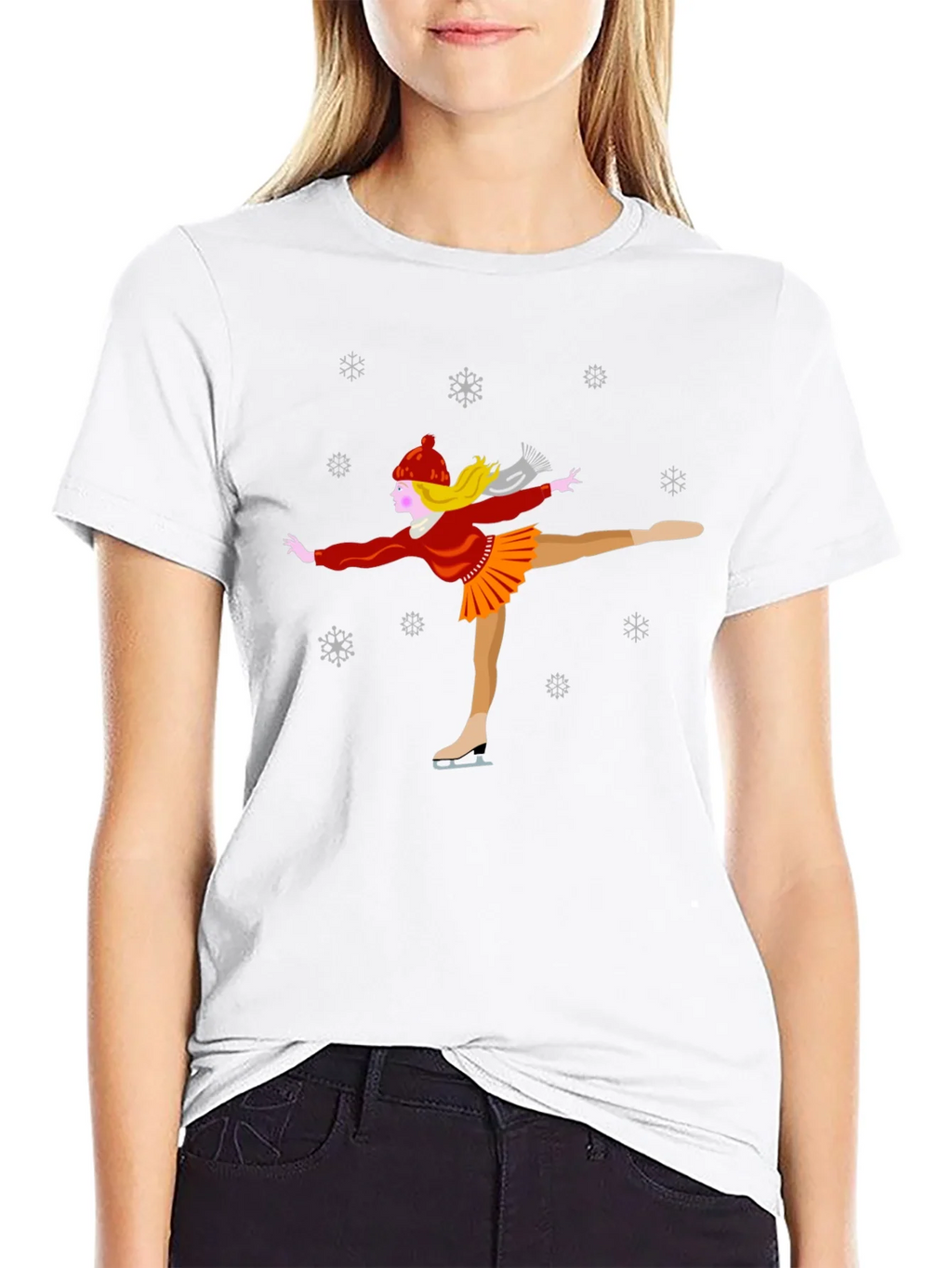Winter Ice Skater Graphic Tee