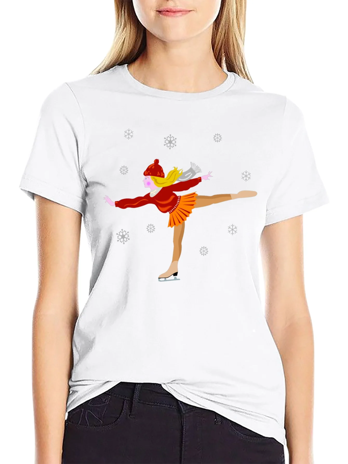 Winter Ice Skater Graphic Tee