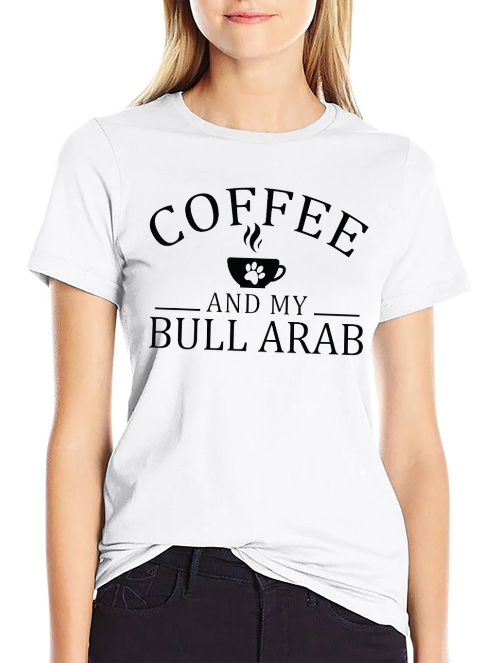 Coffee and Bull Arab Dog Lover Tee