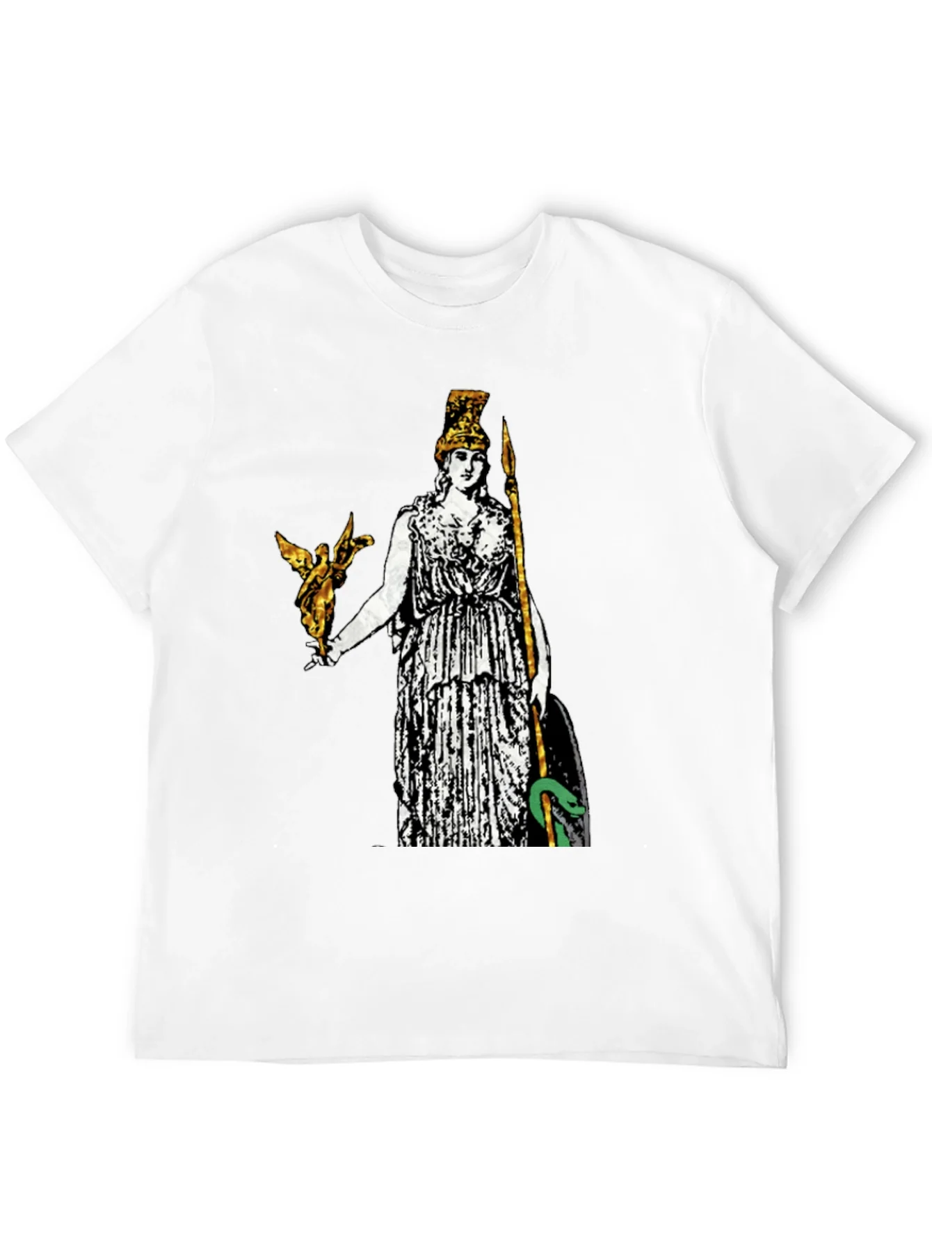 Athena Graphic Print Tee - Black