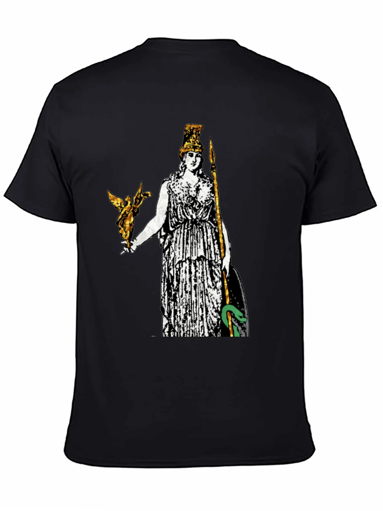 Athena Graphic Print Tee - Black