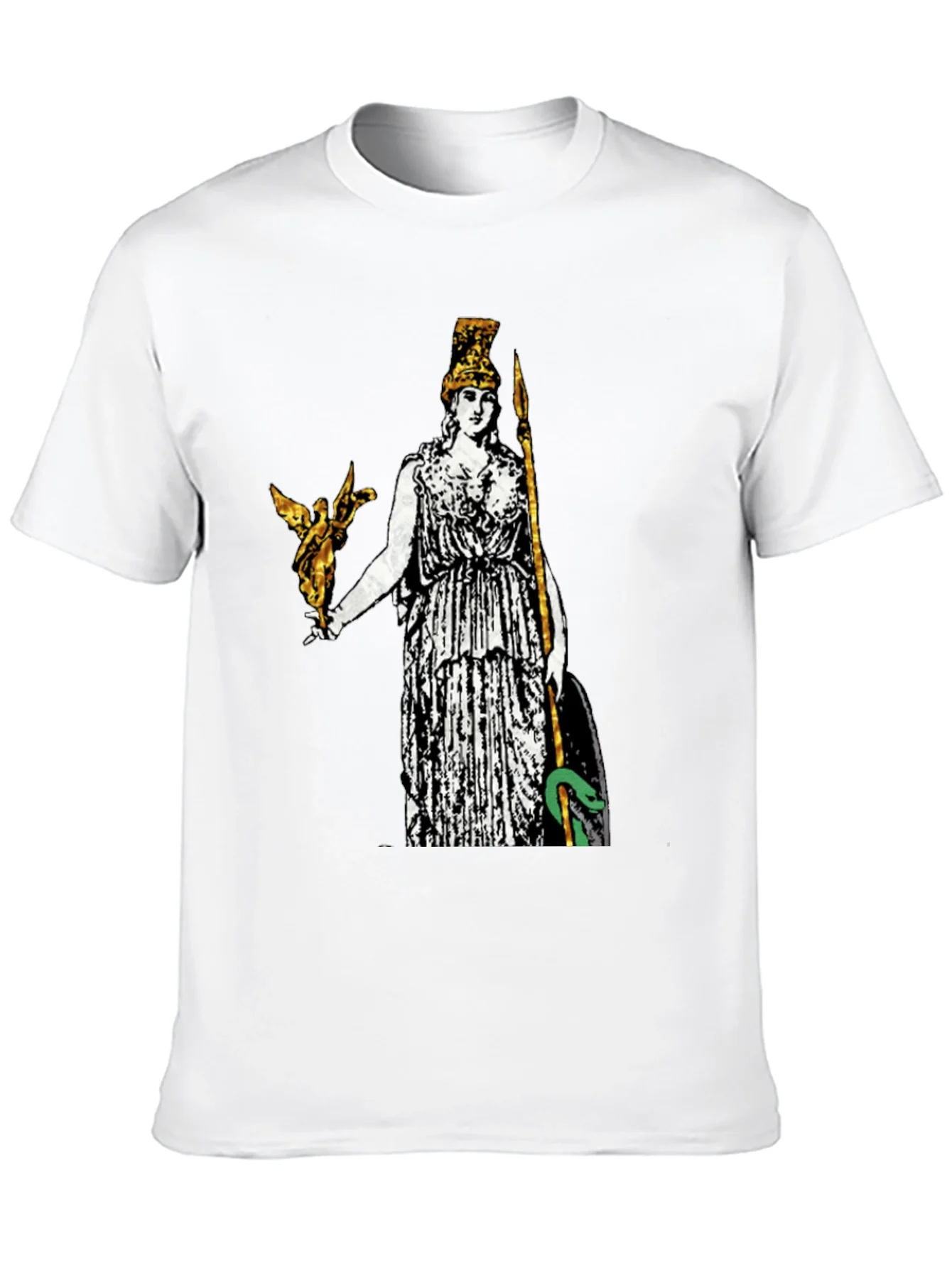 Athena Graphic Print Tee - Black