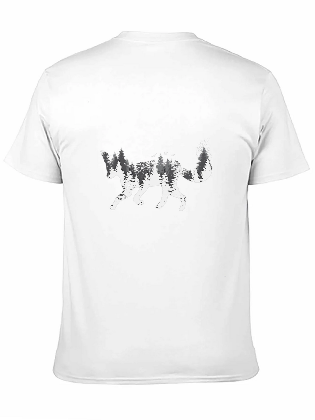 Forest Fox Graphic T-Shirt - Black