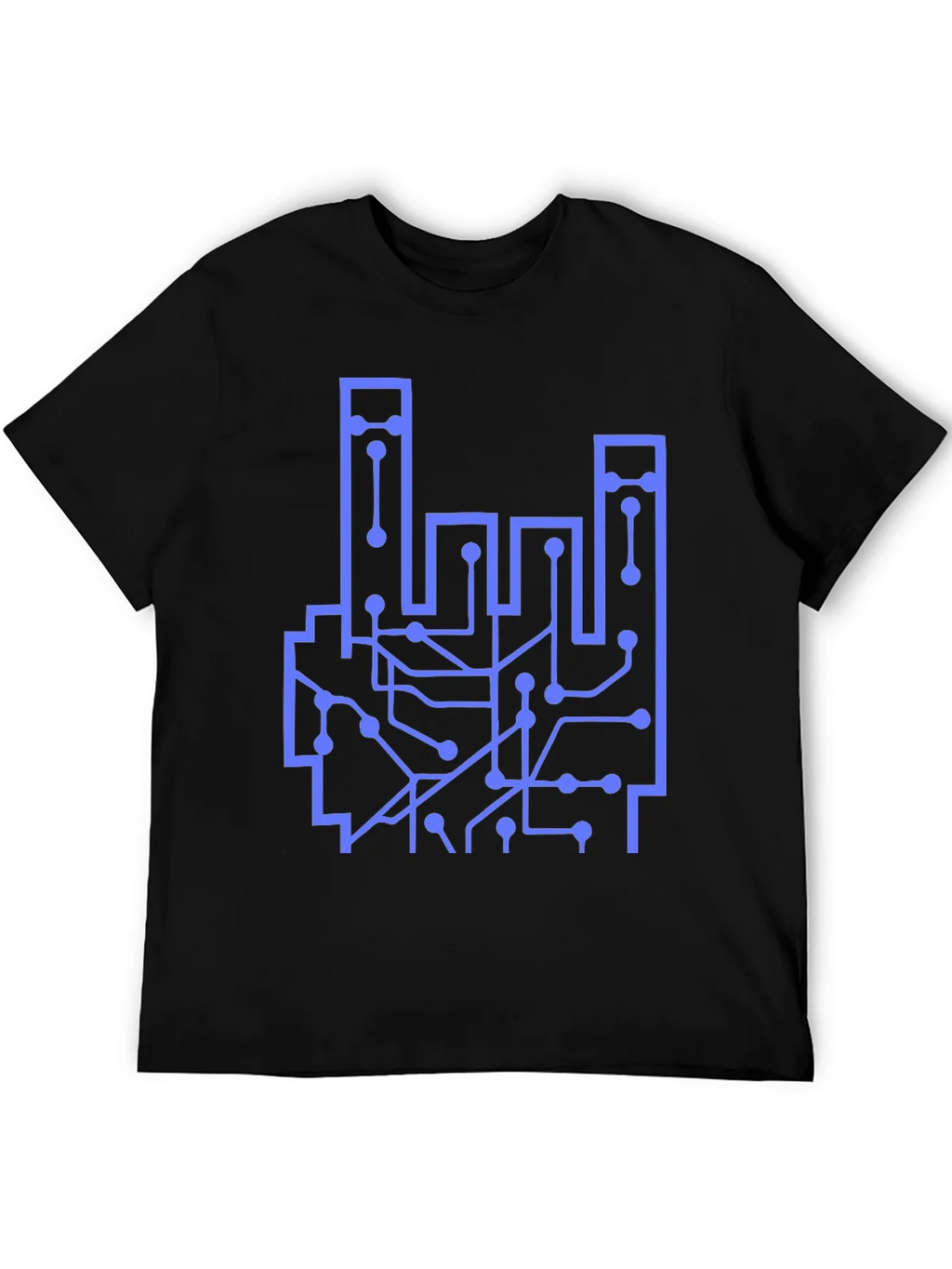 Circuit Board Hand Graphic T-Shirt