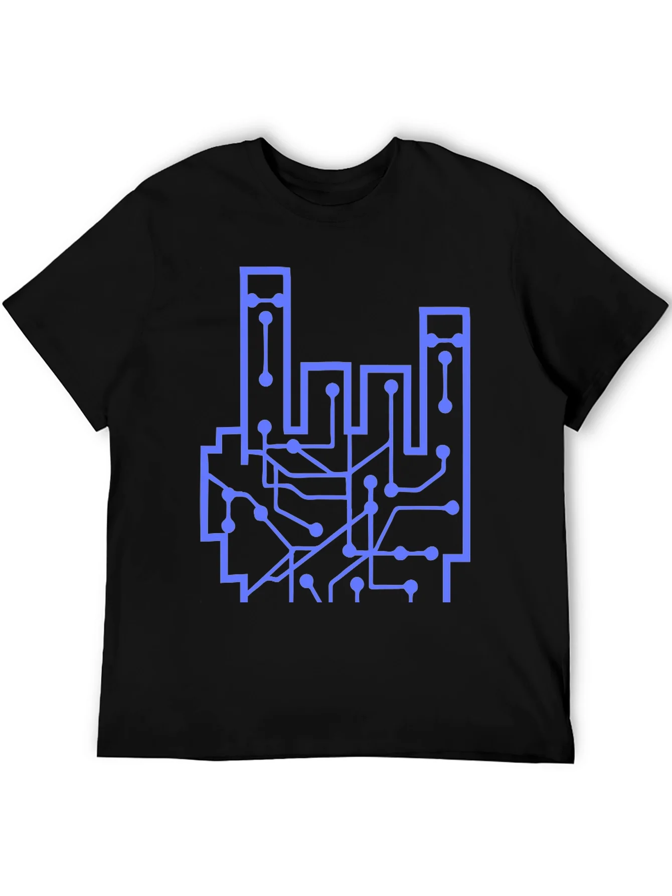 Circuit Board Hand Graphic T-Shirt