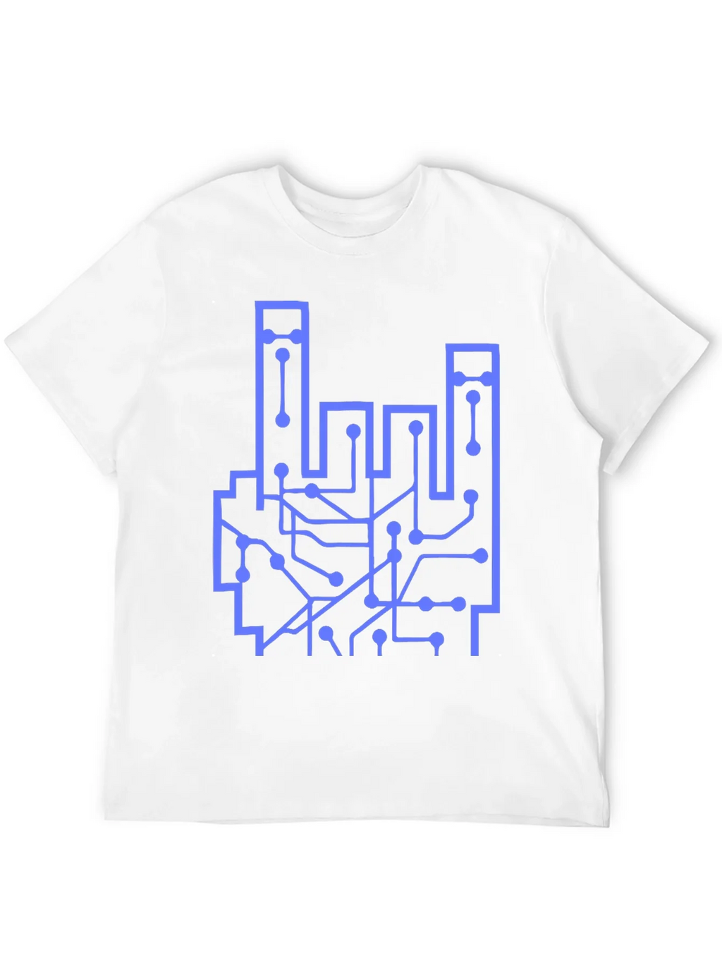 Circuit Board Hand Graphic T-Shirt