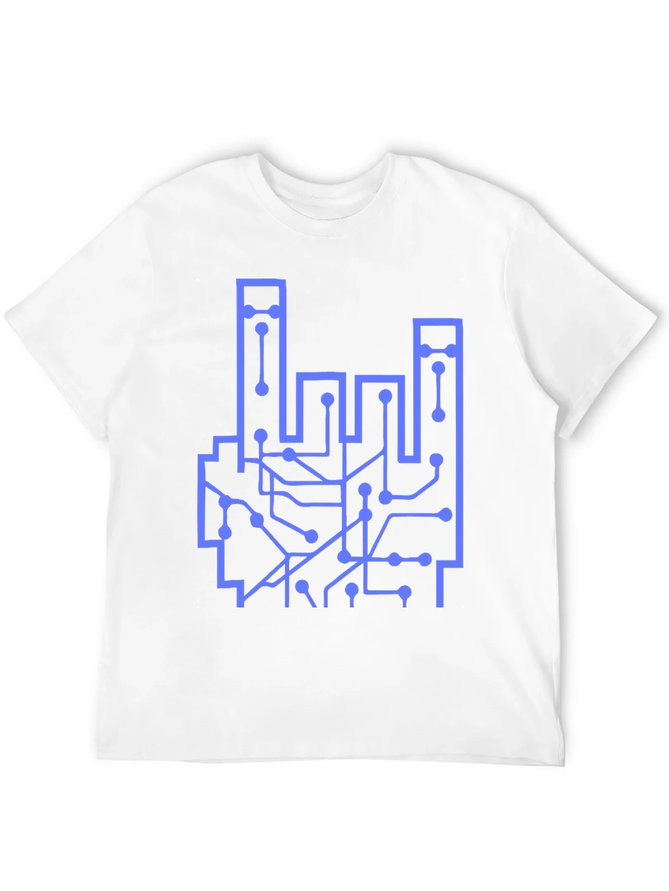 Circuit Board Hand Graphic T-Shirt