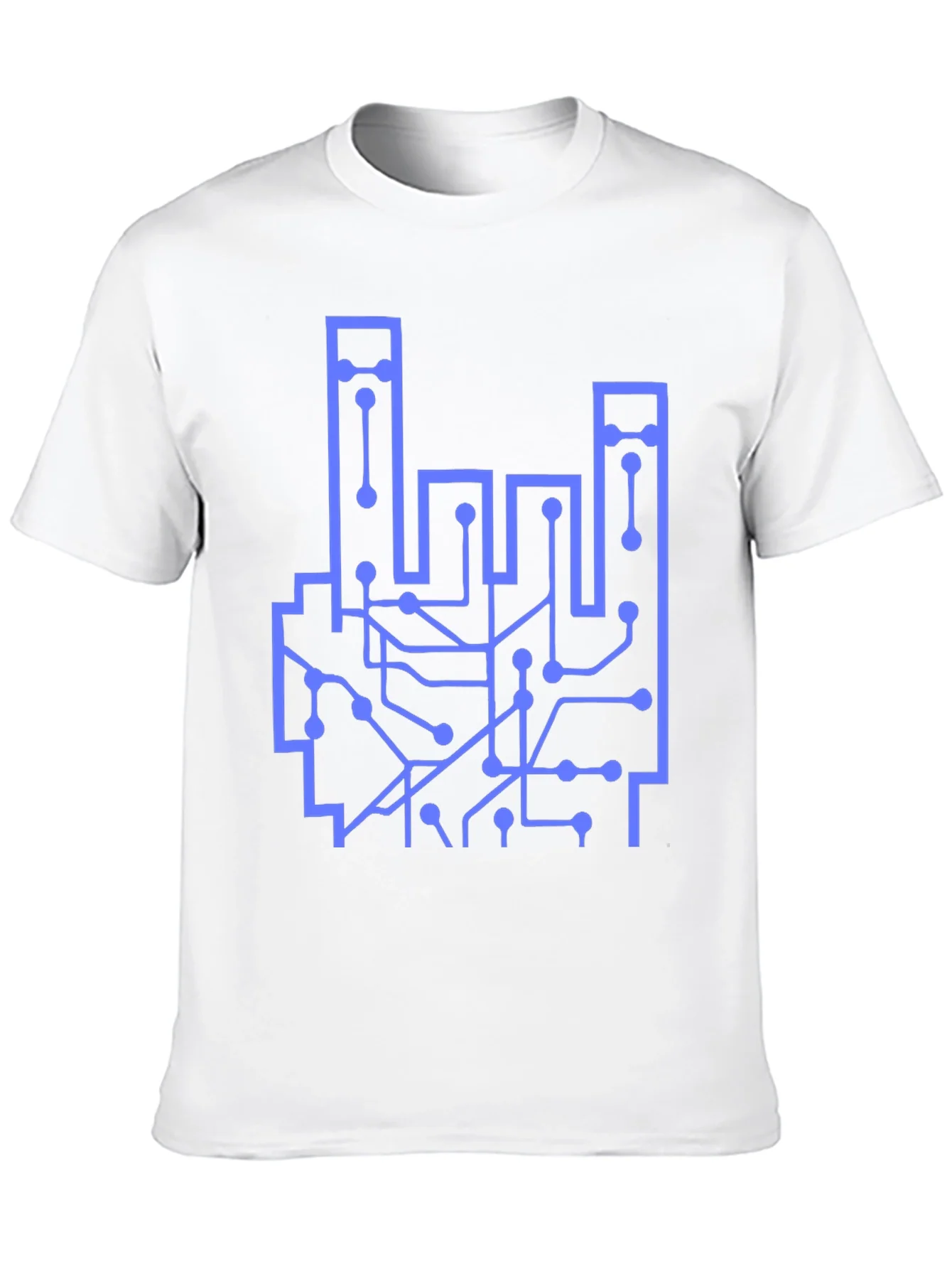 Circuit Board Hand Graphic T-Shirt