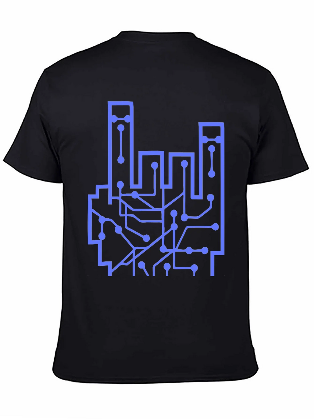 Circuit Board Hand Graphic T-Shirt