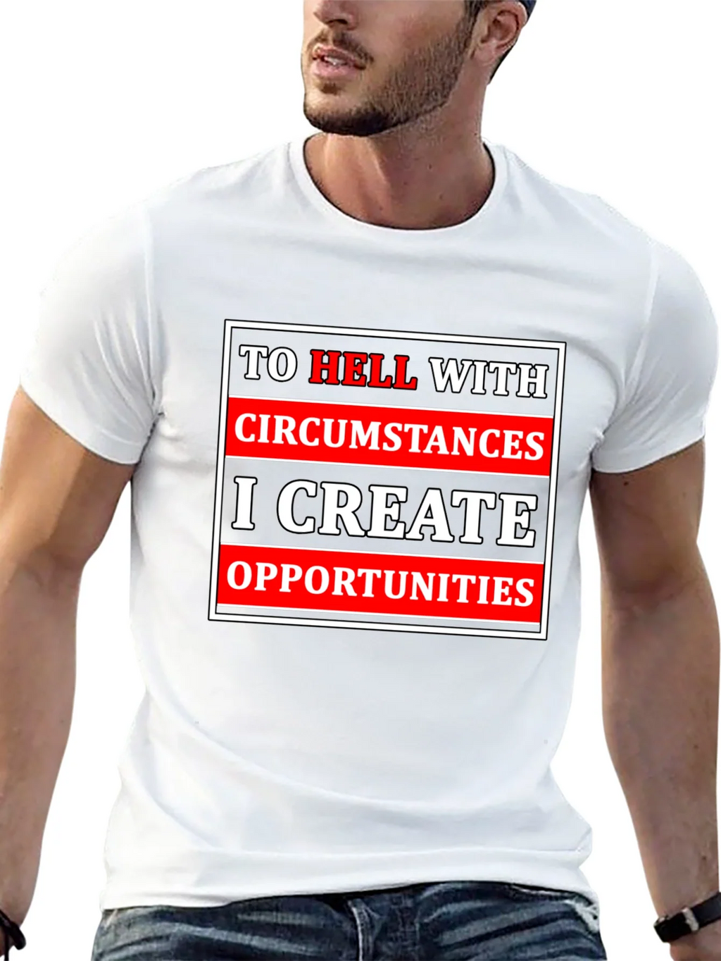 Motivational T-Shirt: Create Opportunities Tee
