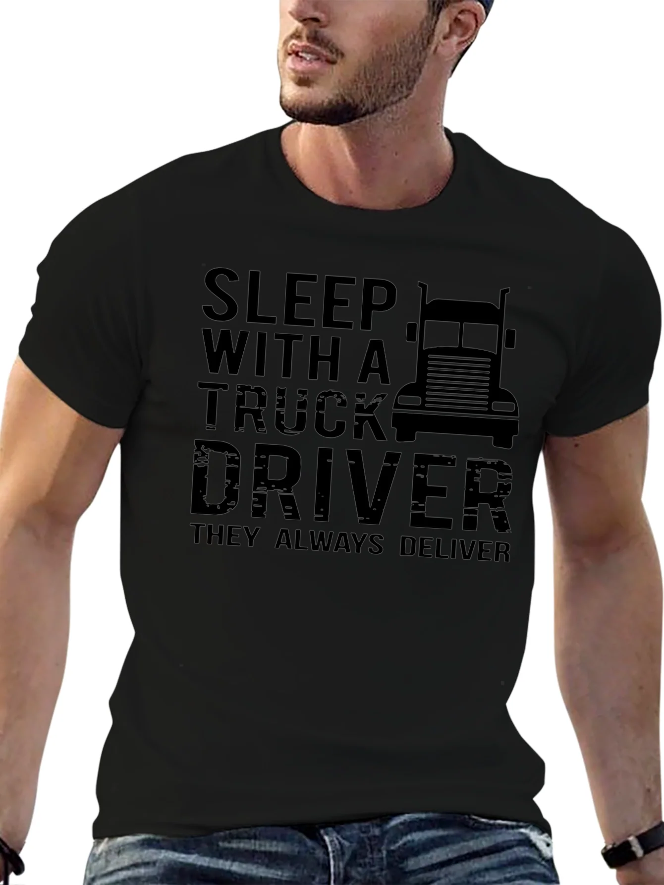 Sleep With A Truck Driver Graphic T-Shirt