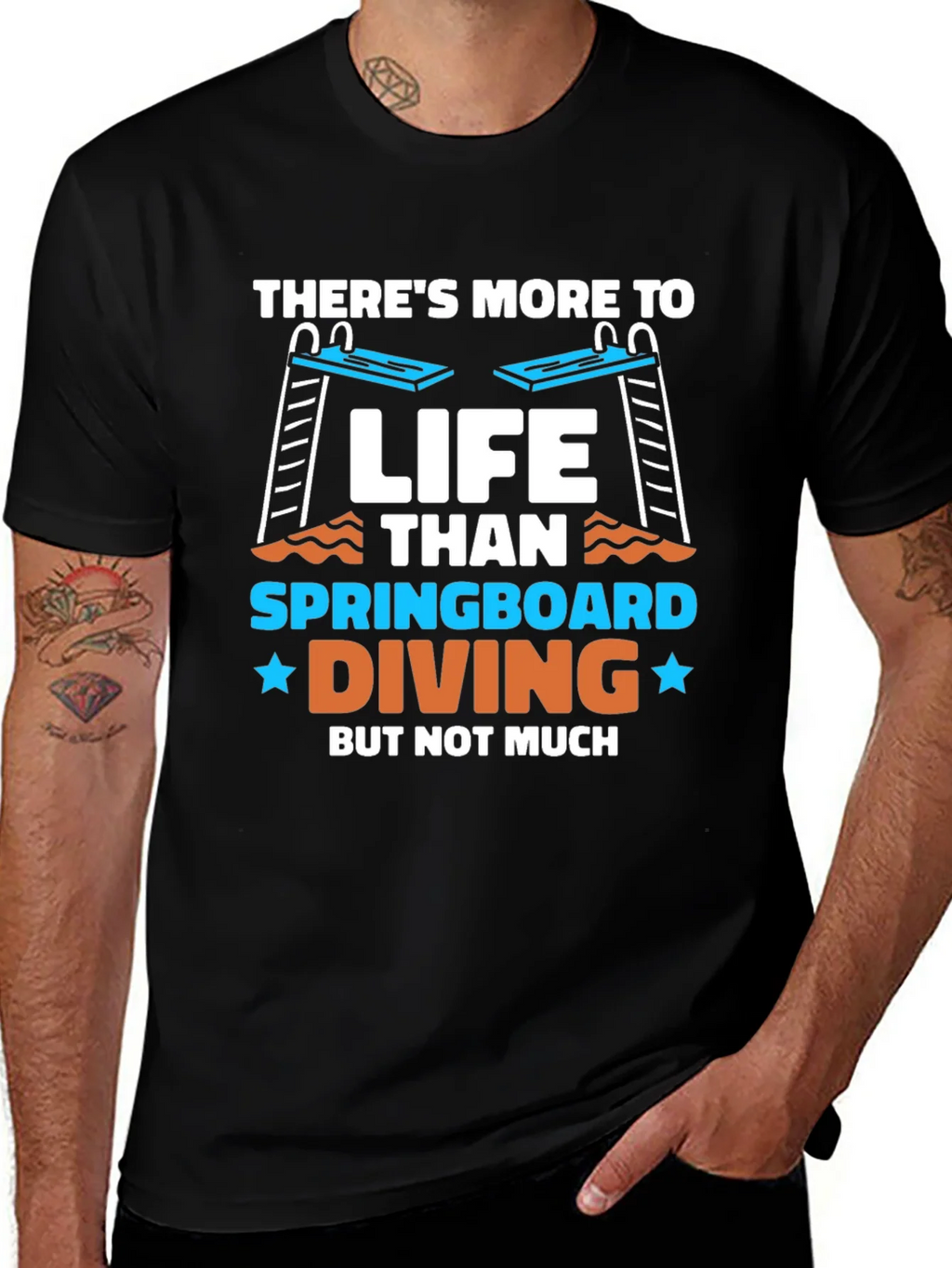 Springboard Diving Graphic T-Shirt
