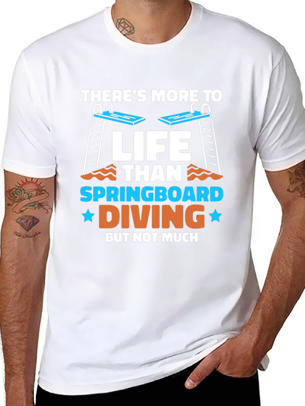 Springboard Diving Graphic T-Shirt