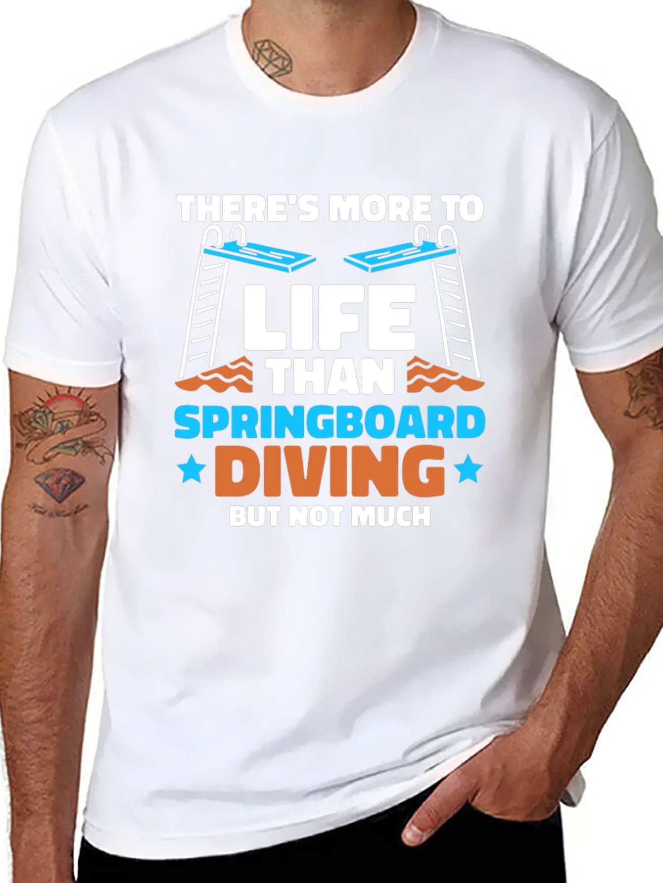 Springboard Diving Graphic T-Shirt