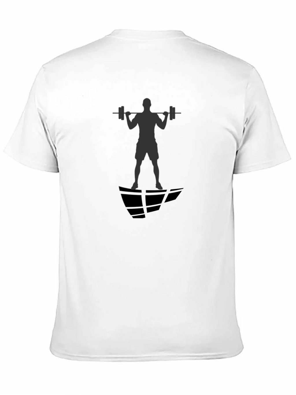 Gym Silhouette Graphic Black T-Shirt