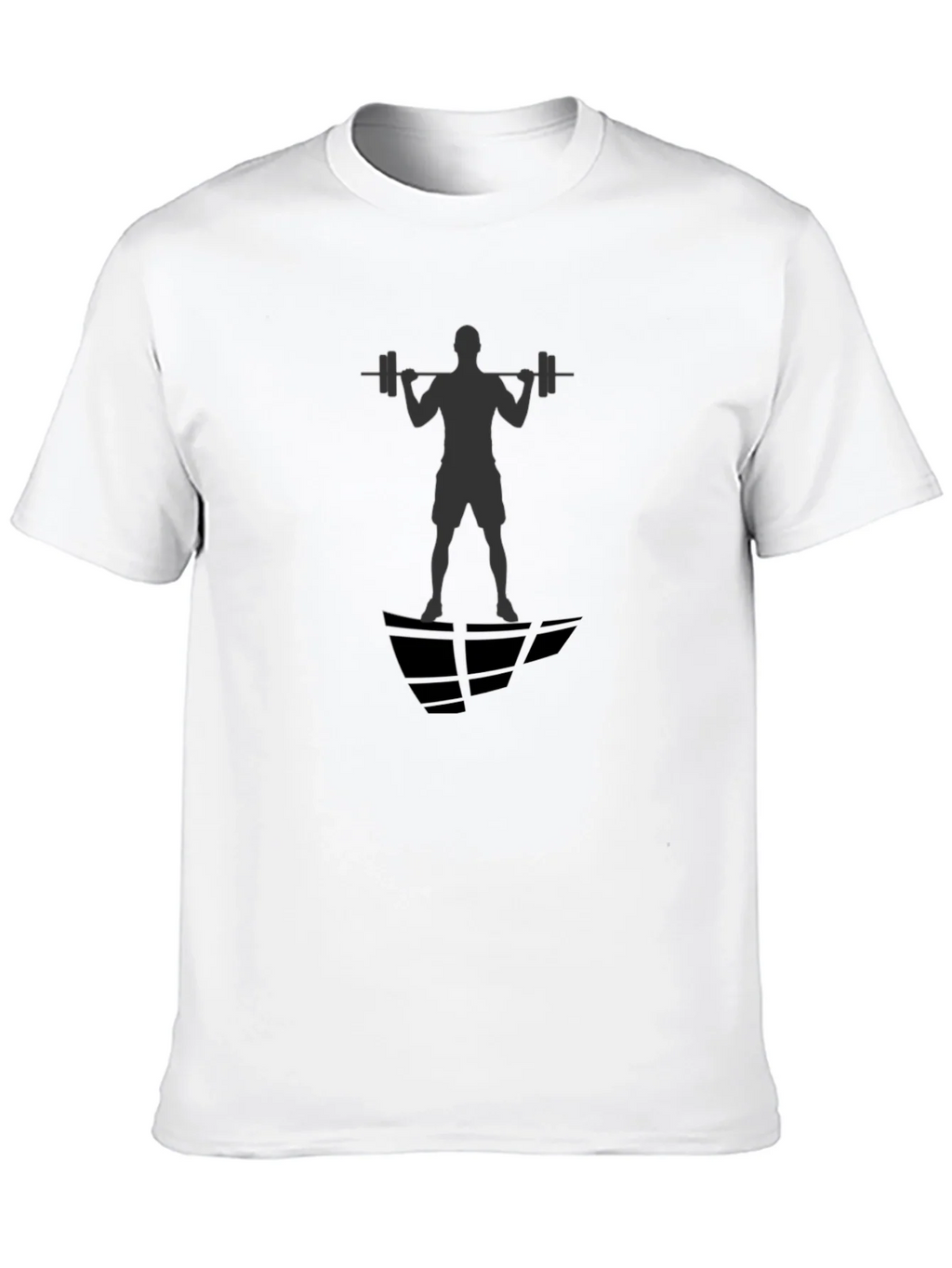 Gym Silhouette Graphic Black T-Shirt