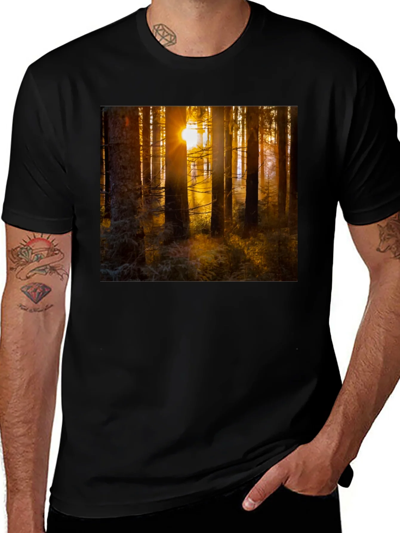 Forest Sun T-Shirt - Nature Inspired Apparel