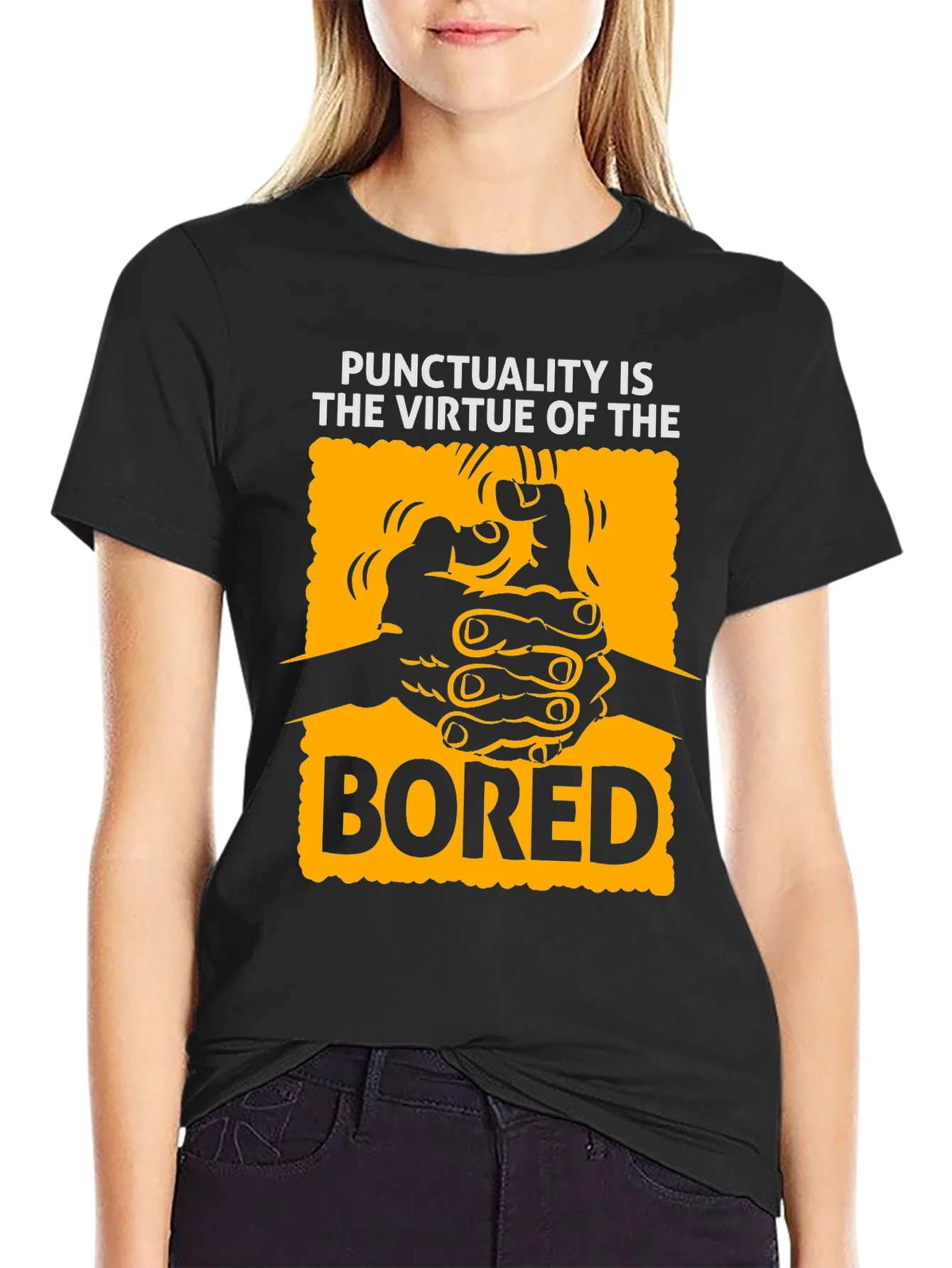 Punctuality Is The Virtue Of The Bored T-Shirt
