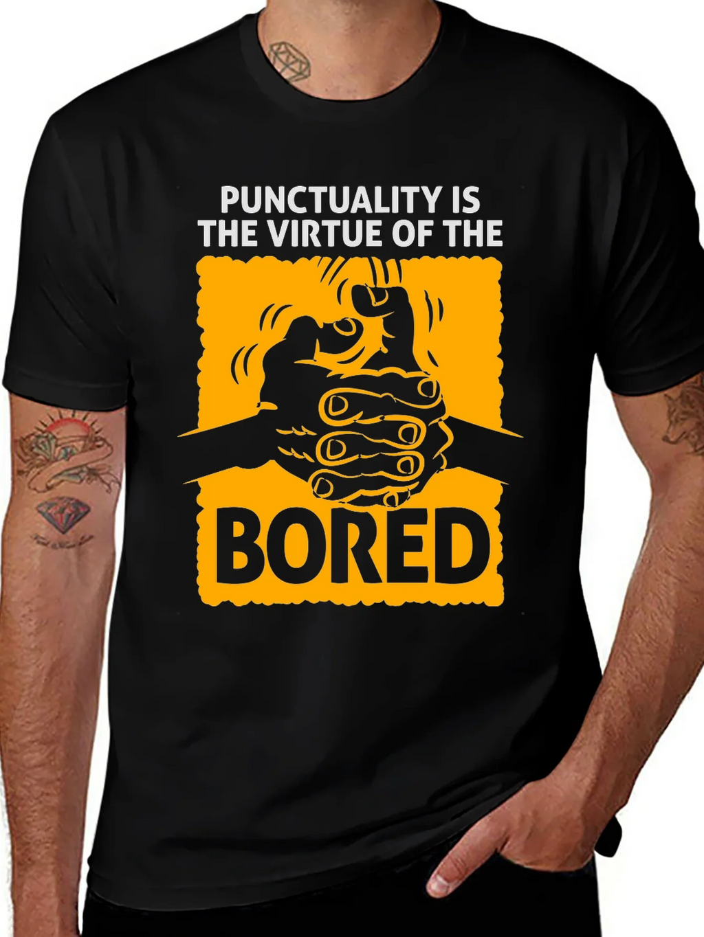 Punctuality Is The Virtue Of The Bored T-Shirt
