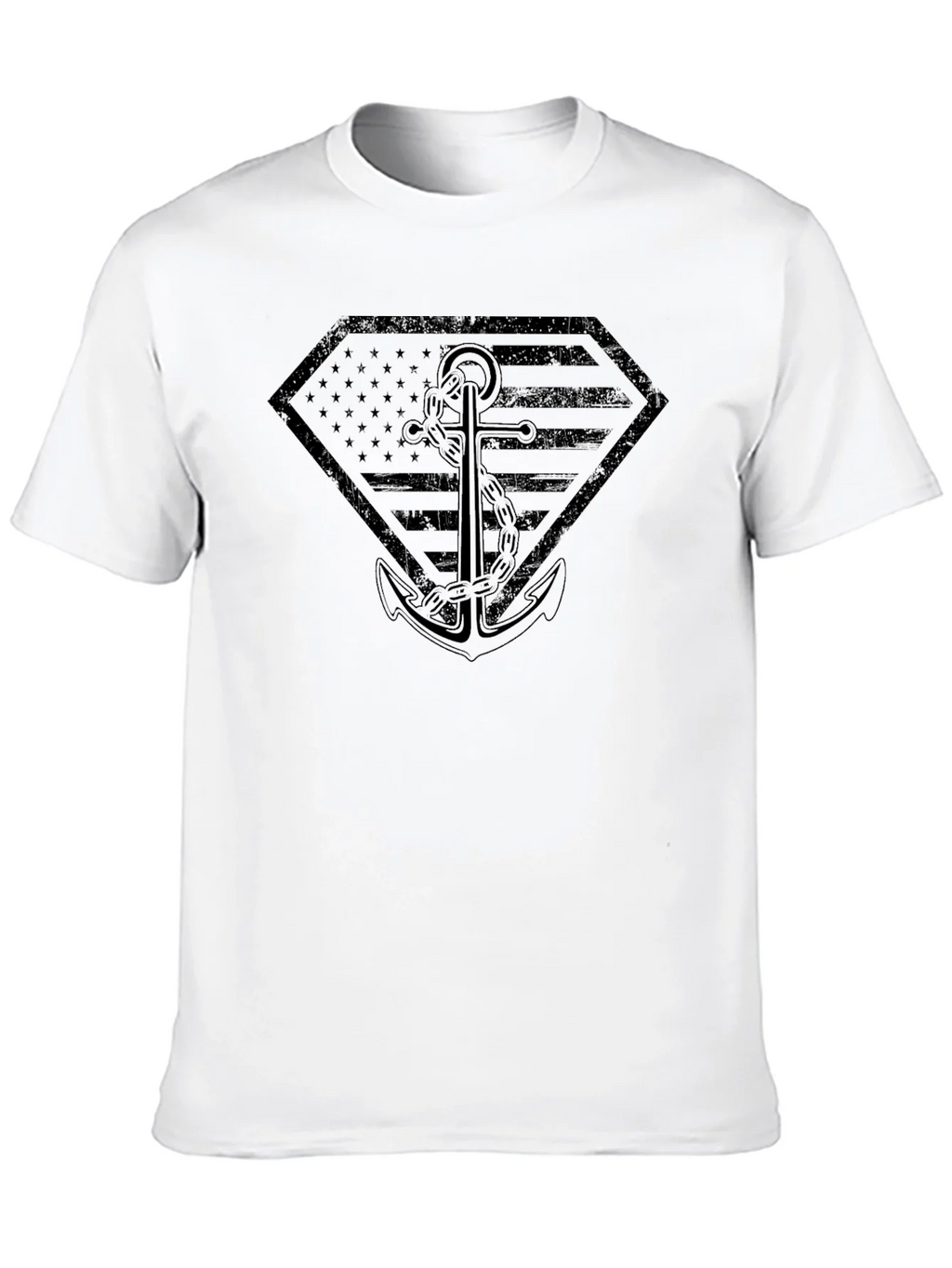 Patriotic Anchor Graphic T-Shirt