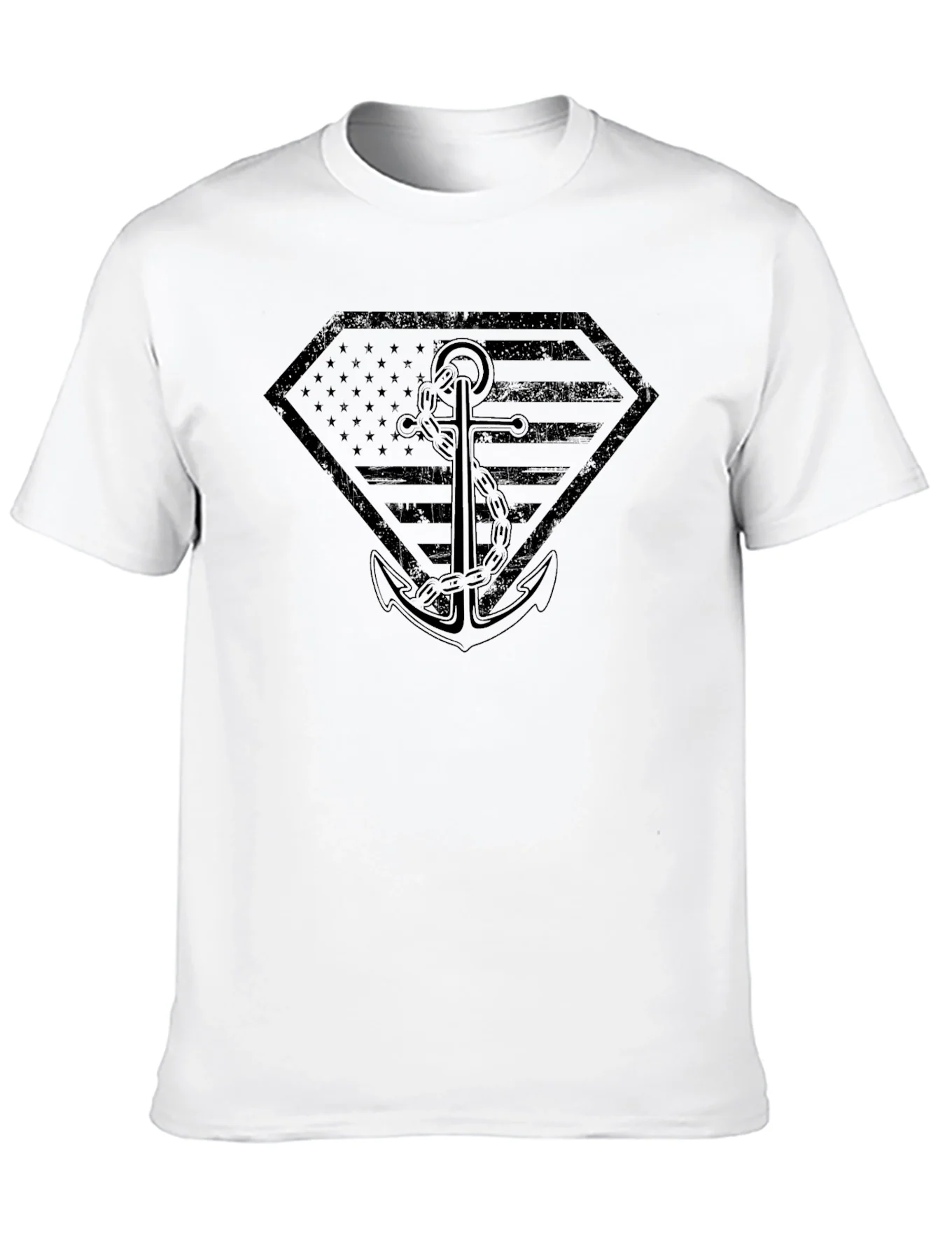 Patriotic Anchor Graphic T-Shirt