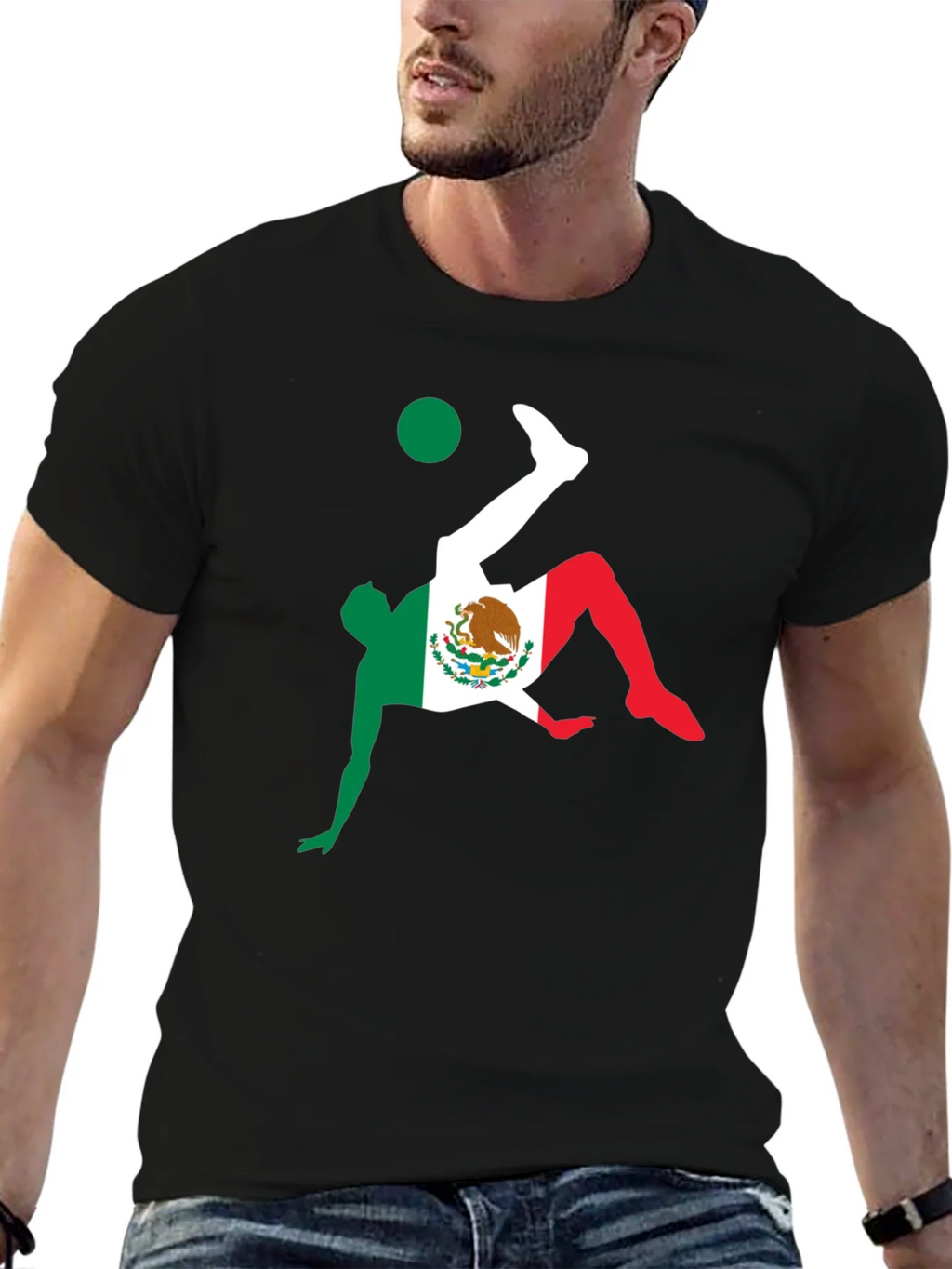 Mexico Soccer Graphic Tee - Black