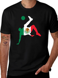 Mexico Soccer Graphic Tee - Black