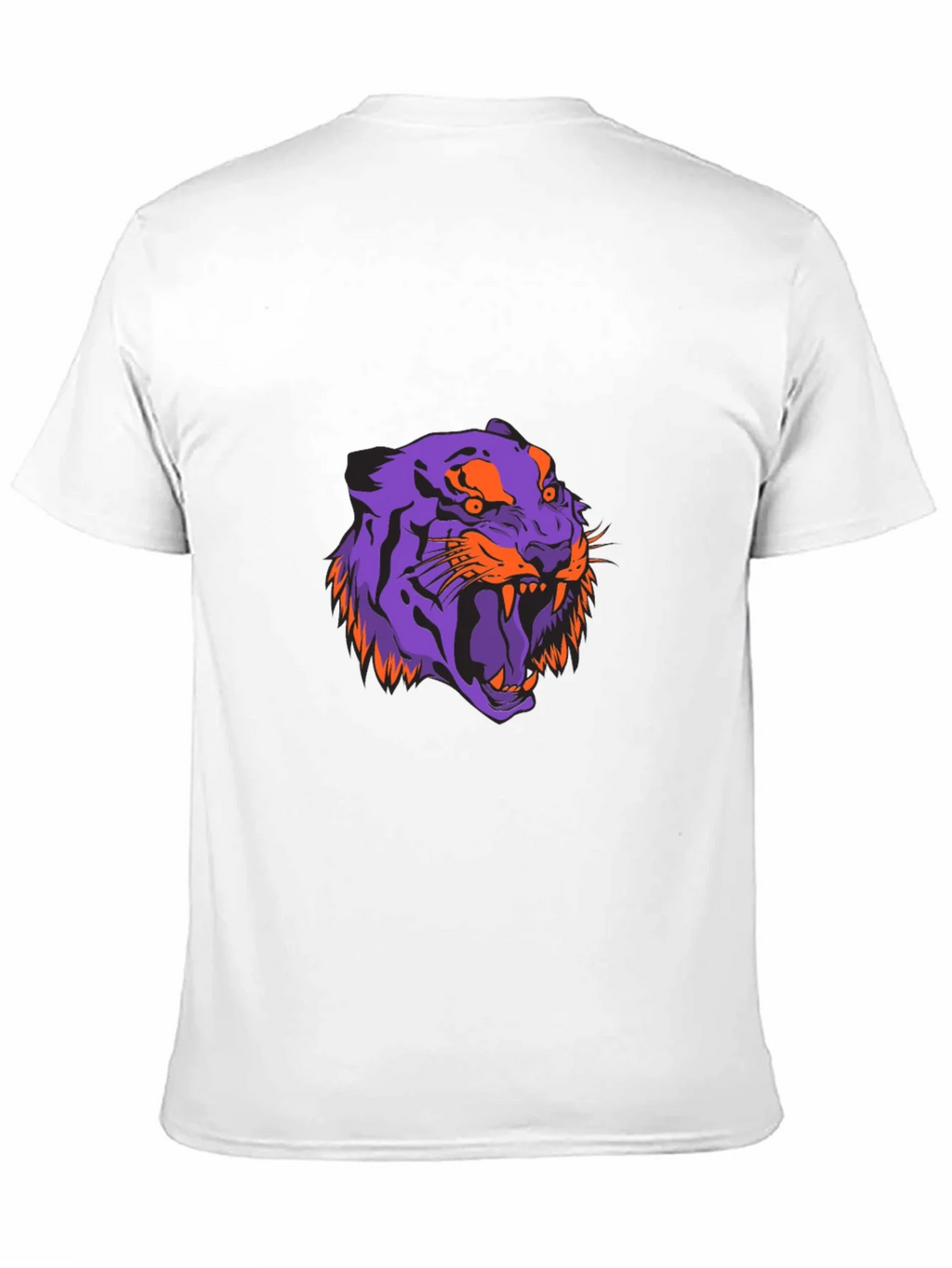 Bold Tiger Graphic Tee - Black Cotton Blend