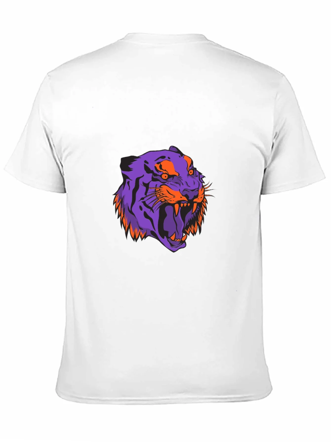 Bold Tiger Graphic Tee - Black Cotton Blend