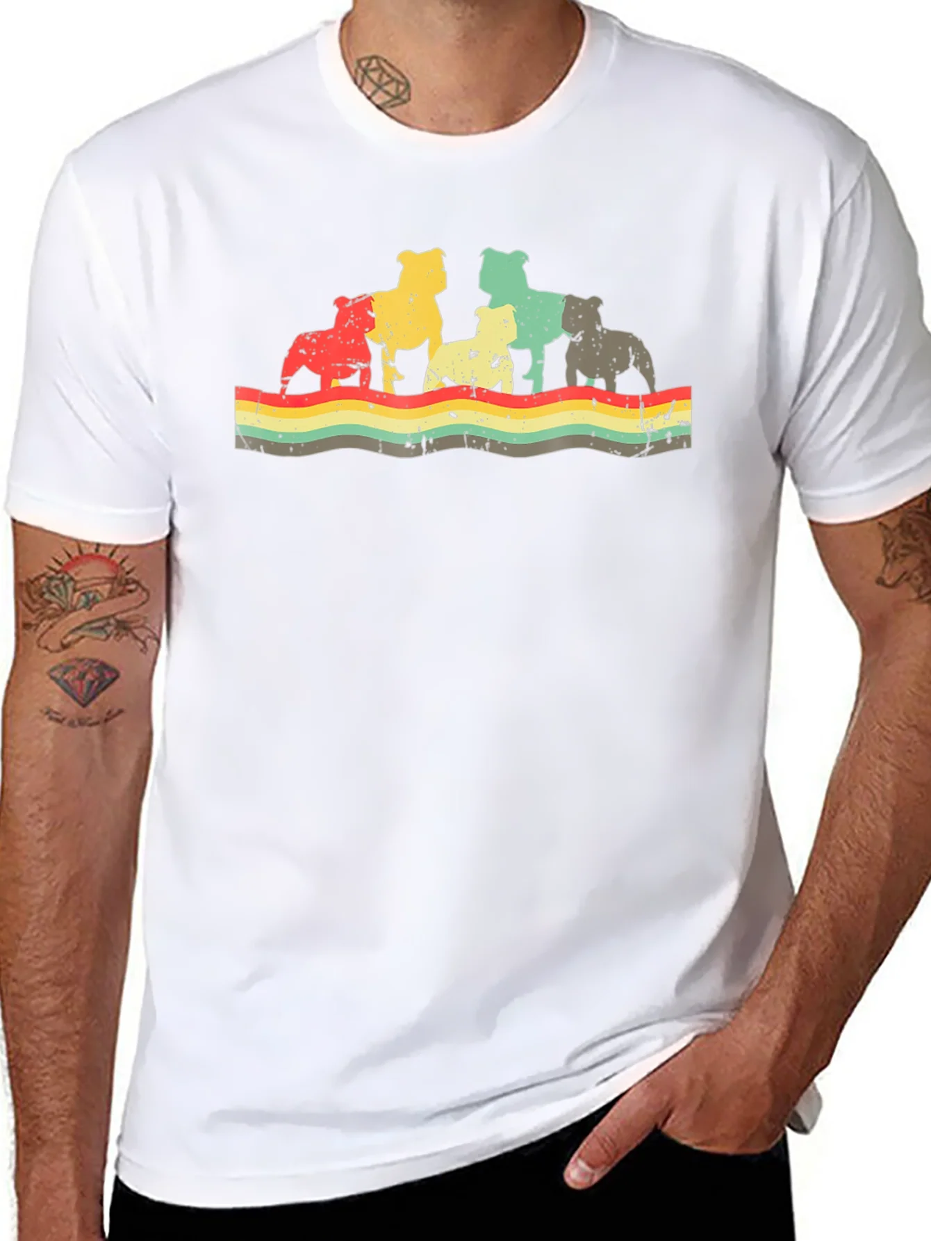 Retro Bulldog Graphic Tee